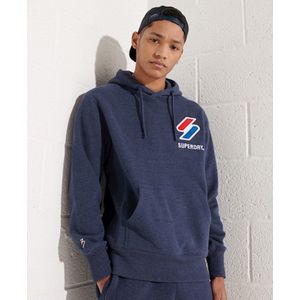 Superdry Heren Trui Sportstyle hoodie met appliqué