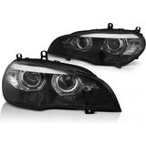 Koplampen Xenon BMW X5 E70 07-10 AE DRL LED ZWART HID