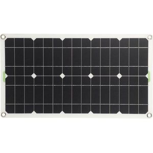 100W Flexibel Monokristallijn Zonnepaneel voor Camping Outdoor - Hoog Efficiënt - 4 Zuignappen