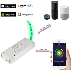 Wifi -controller voor 12/24V LED -lint