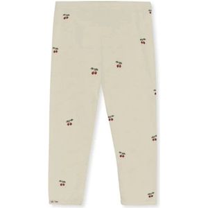 Konges Sløjd - Legging van Biologisch Katoen met Print - Leggings en unitards - Cherry 3 mnd