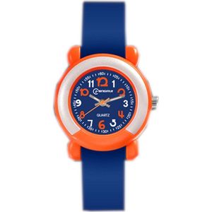 Horloge Kind – Horloge Jongens - Horloge Meisjes – Oranje Blauw