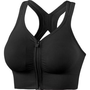 LET OP Valt 1 maat kleiner - Sportbeha  - Fitness beha - sport beha met rits - sport beha voorsluiting  - sport beha shock - Anita Compressie beha  - YOGA -