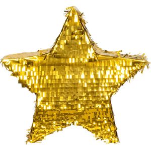 Boland - Piñata Ster goud Goud - Verjaardag, Kinderfeestje, Themafeest