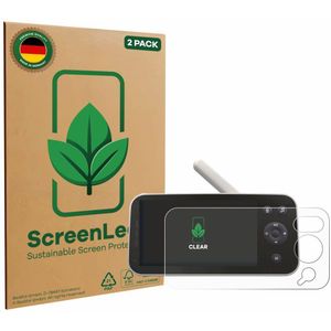 ScreenLeaf - Screenprotector voor Philips Avent SCD973/26 - Duurzame schermbescherming Folie Beschermfolie transparant (2 Stuks)