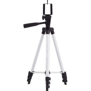 Tripod Smartphone Statief Camera Tripod Verstelbaar Met Telefoon Houder 102 cm - Zwart