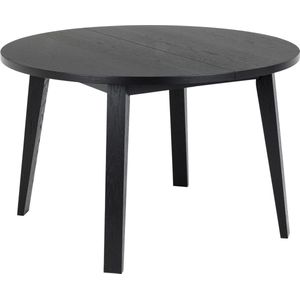 Sohome Uitschuifbare Ronde Eettafel Korry - 120-220 x 120cm - Mat Zwart