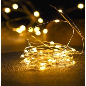 Ariko kerstverlichting - 200 led - 20 meter - warm wit - solar - lichtsnoer - op zonne-energie - IP44