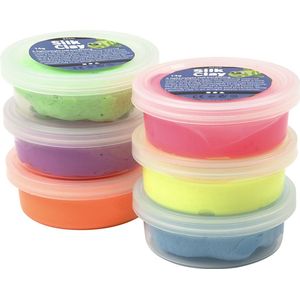 Silk Clay - Klei - Set met 6 Neon Kleuren