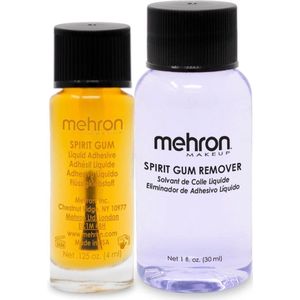 Mehron - Spirit Gum + Spirit Gum Remover - Plakken van valse snorren baarden neuzen en kale koppen