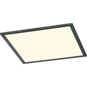 LED Plafondlamp - Plafondverlichting - Torna Povino - 26W - Warm Wit 3000K - Dimbaar - Vierkant - Mat Zwart - Aluminium