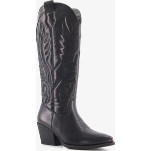 Blue Box dames cowboy western boots zwart - Maat 37