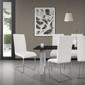 Set van 2 eetkamerstoelen Levi kunstleer | ML-Design