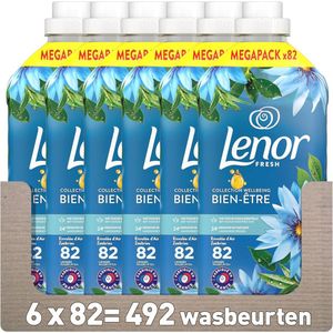 Wasverzachter met Zeebriesgeur - 6 x 82 Wasbeurten voor 24 uur frisheid
