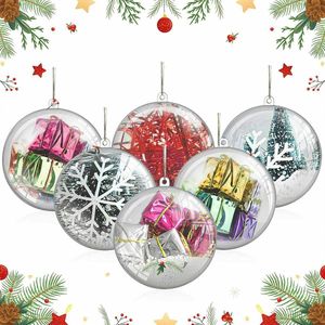 Uten Kerstballen Plastic - 20 Kunststof Kerstballen - Ø 5cm - Transparante - Diy kerstbal - Voor Halloween, Kerst, Verjaardag, Feesten, Bruiloft, Home Versiering Ballen