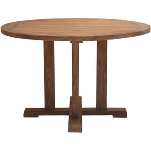 Tuintafel rond kasar mad teak 180 cm - grote ronde tuintafel