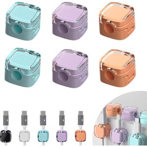 Goodivery ® Kabelbeheer Set van 6 Zelfklevende Magnetische Kabelclips voor Bureau en Huisgebruik