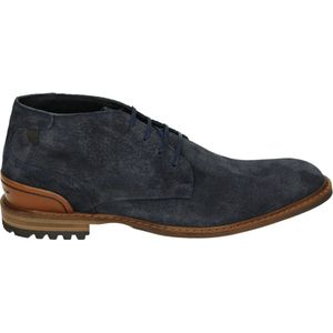 Floris van Bommel CREPI 11.26 - Heren sneakersHeren veterschoenVrije tijd half-hoog - Kleur: Blauw - Maat: 46.5