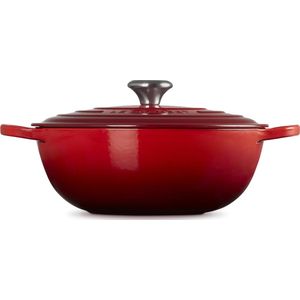 Le Creuset Marmite Braad/Stoofpan 28cm Kersenrood