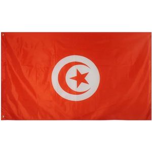 VlagDirect - Tunesische vlag - Tunesië vlag - 90 x 150 cm.