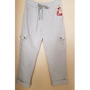 Dames cargo broek grijs One size 40/44