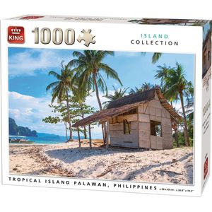 King Puzzel 1000 Stukjes (68 x 49 cm) - Palawan Filipijnen - Legpuzzel Tropisch Eiland