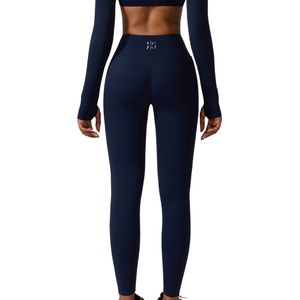 June Spring - Sport Legging - Maat XL/Extra Large - Kleur: Donkerblauw - SUMMER COLLECTION - Duurzaam materiaal - Vocht afvoerend - Flexibel - Comfortabel - Sportlegging voor vrouwen