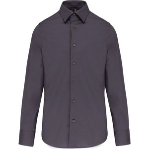Overhemd Heren XL Kariban Lange mouw Zinc 97% Katoen, 3% Elasthan