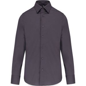 Kariban Heren stretch overhemd lange mouwen K529 - Zinc - XL