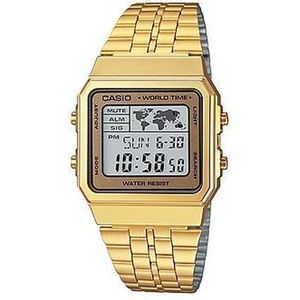 Casio A500WGA-9D unisex horloge - Goudkleurig