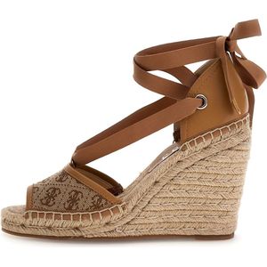 Guess Diandra Dames Sandalen met Hak - Beige Bruin - Maat 36