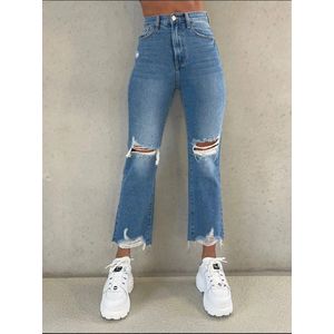 Yara straight leg jeans bleu jeans High Waist/ Straight Leg Jeans festival uitgaans kleding 40