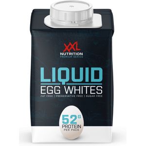 XXL Nutrition - 100% Vloeibaar Ei Eiwit - Vloeibaar Eiwit, Liquid Egg Whites, Lactosevrij - 52 Gram Eiwit per Pak - 6 Pack (6x 483ml)