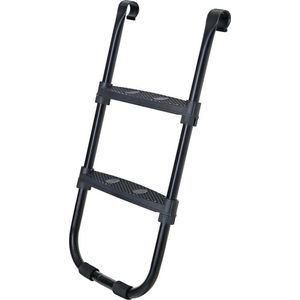 Rootz Trampoline Ladder - Trampoline Trappen - Trampoline Accessoire - Verstelbare Trampoline Ladder - Antislip Trampoline Ladder - Gepoedercoat IJzer - Zwart - 40,6 x 7,3 cm (L x B)