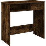 vidaXL - Bureau - 80x40x75 - cm - bewerkt - hout - gerookt - eikenkleurig