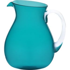 Memento-Synth kunststof schenkkan transparant - turquoise - 1.6 L