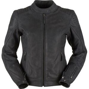 FURYGAN DEBBIE LADY BLACK LEATHER MOTORCYCLE JACKET XXL - Maat - Jas