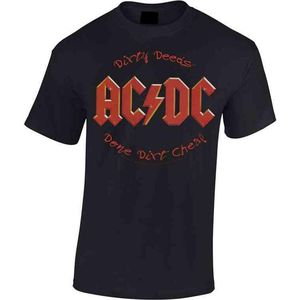 AC/DC Heren Tshirt -S- Dirty Deeds Zwart