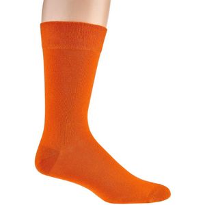 Oranje sokken - herensokken - maat 43 tot 46
