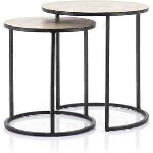 Salontafel Setto brass - small (set van 2) - 41cm / 49cm