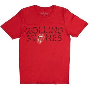 The Rolling Stones - Hackney Diamonds Shard Logo Heren T-shirt - 2XL - Rood