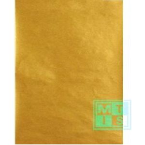 Inpakpapier Kraftpapier Milieupapier Goud Uni- Breedte 40 cm - m lang - Breedte 40 cm