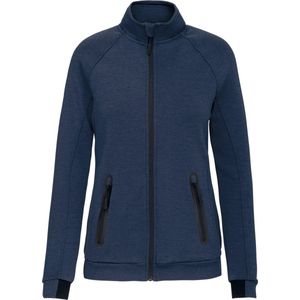 SportJas Dames L Proact Lange mouw French Navy Heather 79% Polyester, 15% Viscose, 6% Elasthan