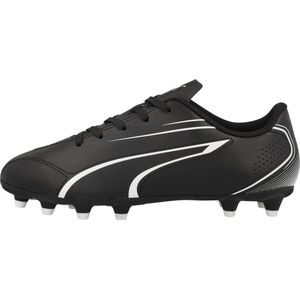 Puma Vitoria FG/AG Junior Football Boots - Black/Luminous Blue - 3.