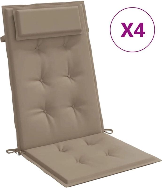 vidaXL-Stoelkussens-4-st-hoge-rug-oxford-stof-taupe