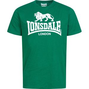 Lonsdale Classic T-Shirt Oud Logo Groen - Maat: L