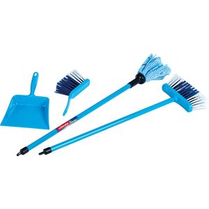 Klein Toys Vileda 4-delige speelgoedschoonmaakset - speelgoed dweilset - blauw