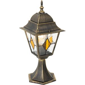 QAZQA antigua - Klassieke Staande Buitenlamp | Staande Lamp voor buiten - 1 lichts - H 47 cm - Goud - Buitenverlichting