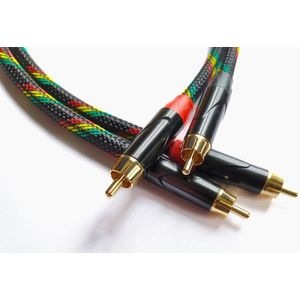 Audiophile Squad REGGAE - 50cm Lang Cinch Kabel - High End RCA Audio Kabel