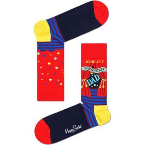 Happy Socks stripes & dots - rood wit blauw - strepen en stippen - 41/46